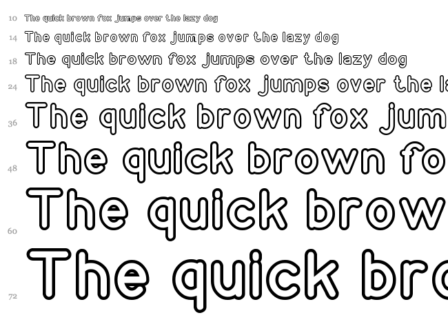 Copy Paste font waterfall